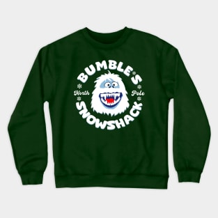 Bumbles Snowshack North Pole Funny Crewneck Sweatshirt